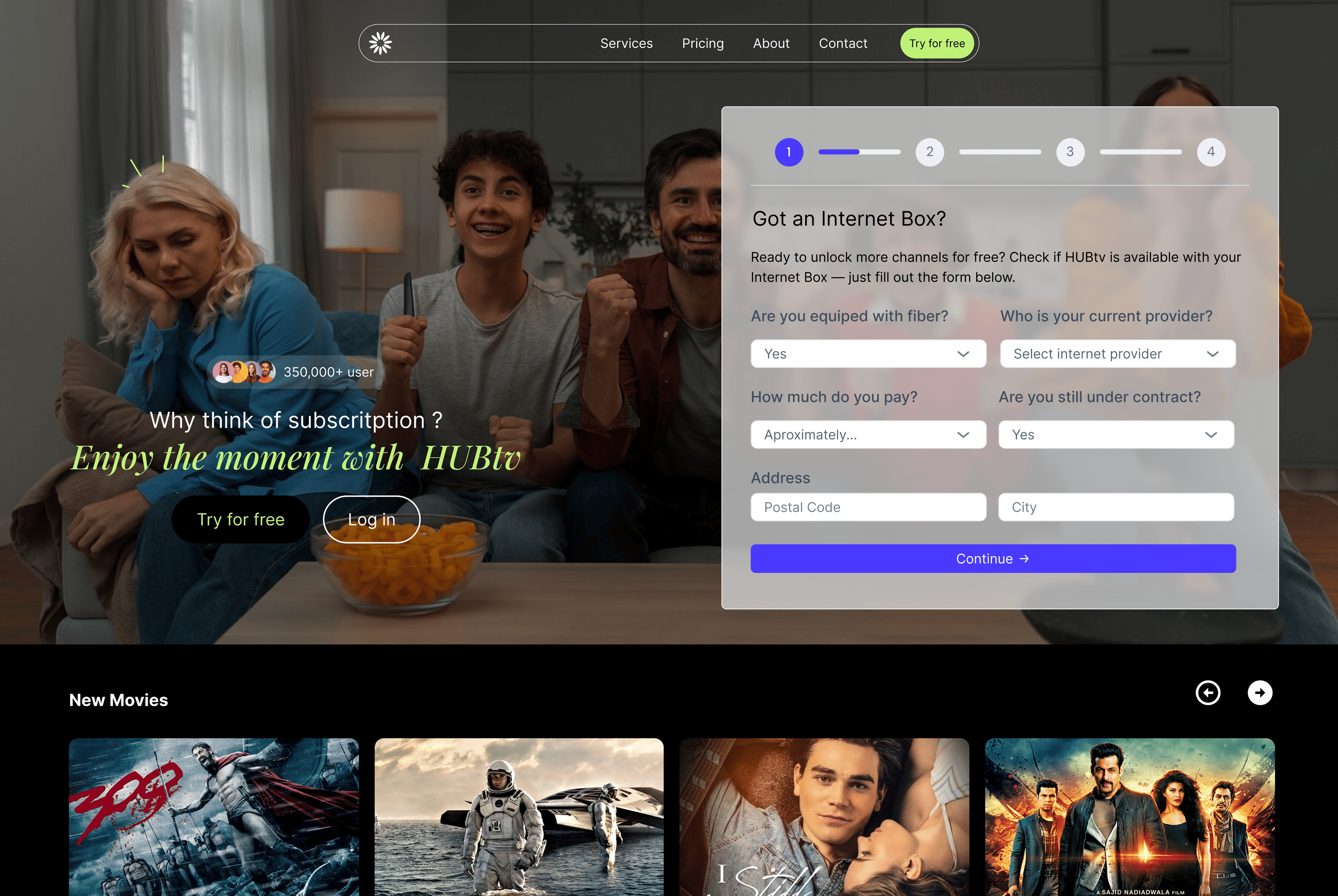 Pantalla de leadgen 1